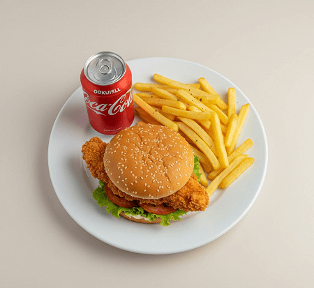 Classic Chicken Fillet Burger Meal 