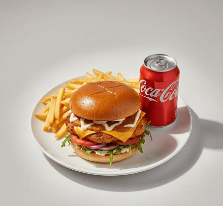 Chicken Tikka Masala Burger Meal 