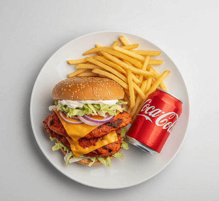 Peri Chicken Manhattan Burger Meal 