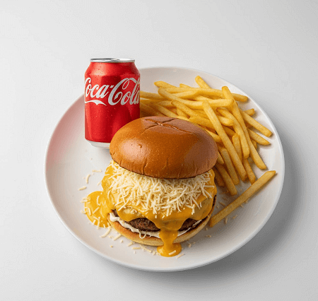 Cheese Overload Burger Meal 