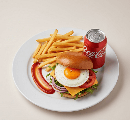 The Egg One Burger Meal 