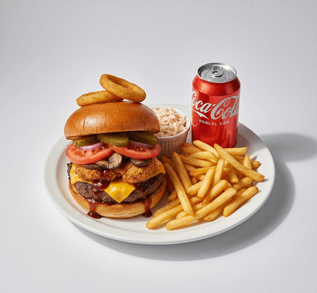 Texas Bbq Beef Burger Meal 