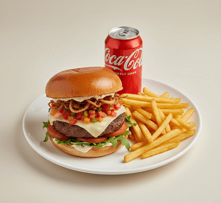 Tex Mex Beef Burger Meal 