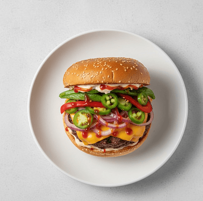 Fire In The Hole Burger 